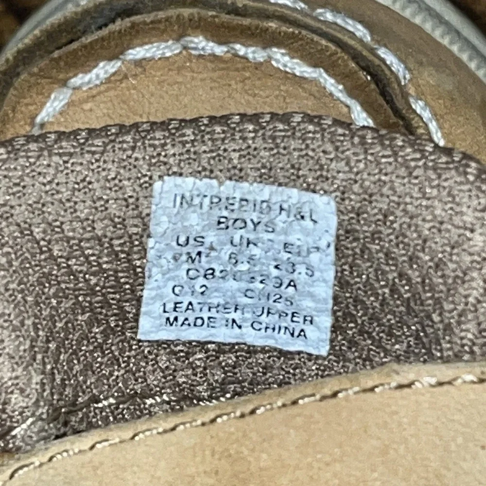 Sperry Top Sider Toddler Boys Boat Shoes‎ Sz 6 Tan Leather Loafers 6.5